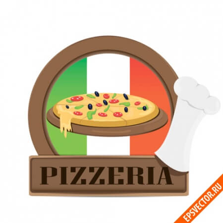Пицца в векторе
