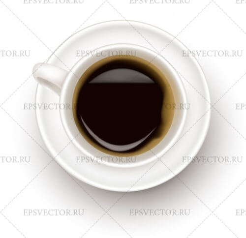 Чашка кофе в векторе